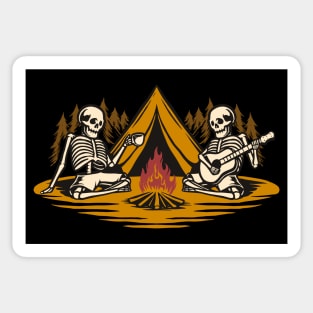 Skeleton Outdoor Camping Sticker